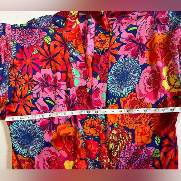 Natori Floral Gown and Robe set size S Maxi Length multicolored - Picture 12 of 16